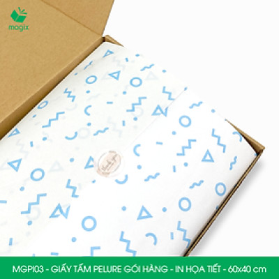 MGPI03 - Combo 100 tấm giấy Pelure gói hàng in họa tiết - 60x40 cm