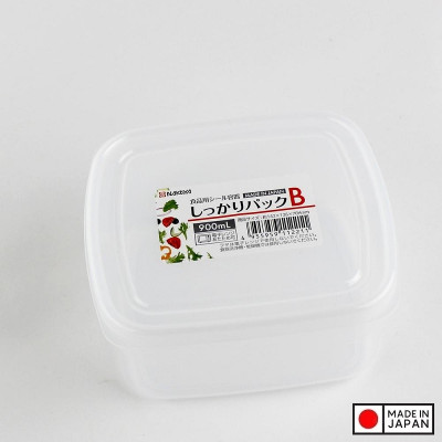 Hộp nhựa cao cấp bảo quản thực phẩm hình vuông 900ml - Hàng nội địa Nhật