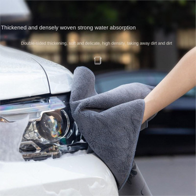 Khăn Lau 2 Mặt Da Lộn, Chất Vải Siêu Mịn, Siêu Thấm Hút Cho Xe Ô Tô