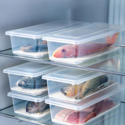 COMBO 3 HỘP ĐỰNG THỰC PHẨM CÓ KHAY LÓT RÁO NƯỚC ĐỂ TỦ LẠNH TRONG SUỐT TIỆN LỢI MH5686