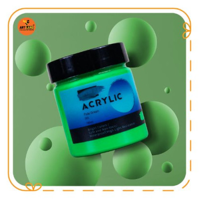 Màu Vẽ Acrylic Tone Xanh Lá Nâu Đen Trắng - Màu Vẽ Trên Mọi Chất Liệu