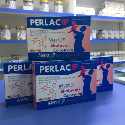 Cốm Lợi Sữa PERLAC IP - Giúp tăng tiết sữa mẹ, thông tắc sữa rất hiệu quả và bổ sung vitamin K2 từ MenaQ7