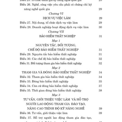 Luật việc làm năm 2025 - bản in 2025