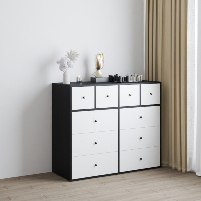 HAPPY FURNITURE , Tủ lưu trữ 10 ngăn kéo - KALA, THK_302 , 120cm x 45cm x 100cm DxRxC