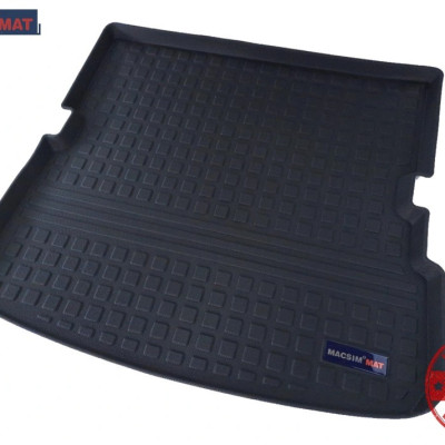 Thảm lót cốp xe ô tô Audi Q7 2010-2015 nhãn hiệu Macsim chất liệu TPV cao cấp màu đen(002)