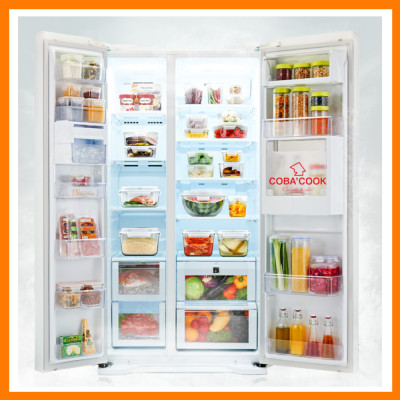 Bộ Hộp Đựng Thực Phẩm Bảo Quản Thức Ăn Thủy Tinh Chịu Nhiệt Mua 3 TẶNG 2- 400ml