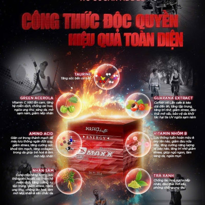DMAXX thức uống bổ sung vitamin năng lượng không đường DAMODE 86 gói màu đỏ mỗi gói 2,2gr