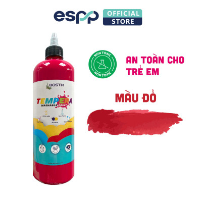 Màu Nước Tempera BOSTIK Màu Xanh Dương/ Xanh Lá/ Đỏ/ Vàng/ Đen (500ml/CHAI)