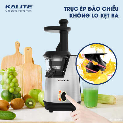 Máy Ép Chậm Kalite KSJ4413 Công Nghệ Châu Âu Dung Tích 350 ML Công Suất 20 0W - Hàng Chính Hãng