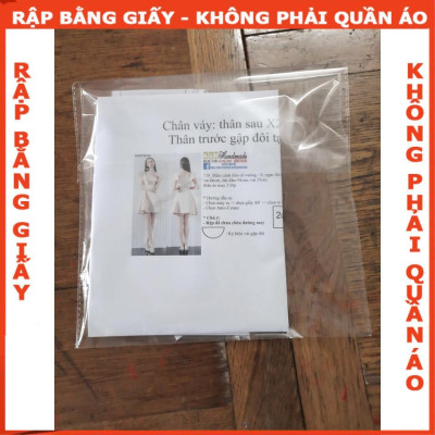 Rập giấy A0 đầm bé gái 
mã R122 (BẢN VẼ)