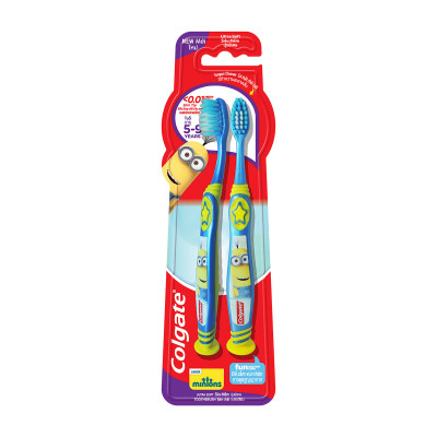 Bộ đôi bàn chải trẻ em Colgate Minion 5-9 tuổi