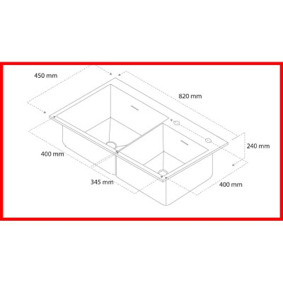{CHÍNH HÃNG} Chậu rửa 2 hố lệch phụ kiện đi kèm chât liệu Inox 304 cao cấp mã GC.B8245 thương hiệu GERARI
