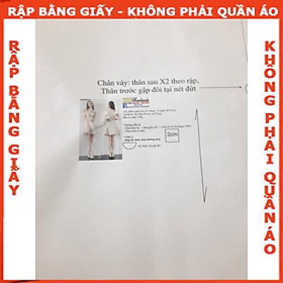 Rập giấy A0  đầm bé gái  mã R41 (BẢN VẼ)
