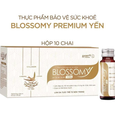 Thực Phẩm Bảo Vệ Sức Khỏe Blossomy Premium Yến Làn Da Tươi Trẻ Từ Bên Trong 50ml x 10 Chai