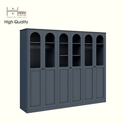 [Happy Home Furniture] SISEEL, Tủ quần áo cửa kính 6 cửa mở , 240cm x 54cm x 200cm ( DxRxC), TCM_187