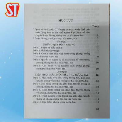 Sách - Luật Phòng, Chống Tác Hại Của Rượu, Bia (Hiện Hành) - NXB Chính Trị Quốc Gia