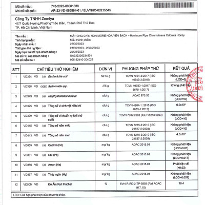 Mật ong rừng Hoa Yên Bạch - 100% mật ong chín Honimore 230g