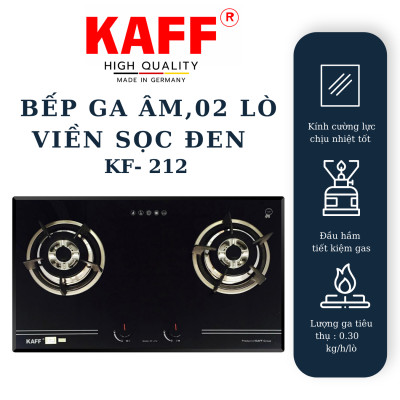 Bếp ga đôi KAFF KF-212 - Hàng chính hãng