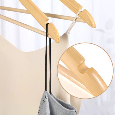 Bộ 20 Móc Áo Gỗ Tam Giác Màu Trắng Luxury