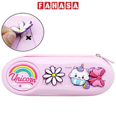 Bóp Viết Nhựa Charm Kỳ Lân - Shunde 9036 - Màu Hồng