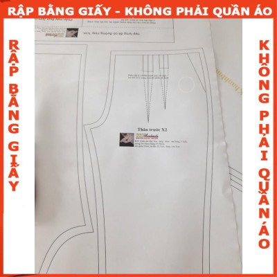 Rập giấy A0 quần lửng bé trai mã B28 (BẢN VẼ)