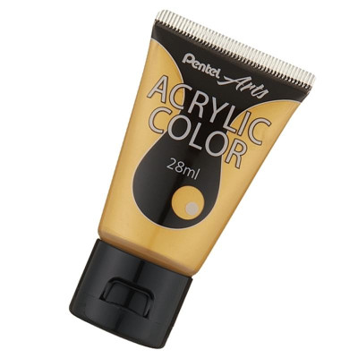 Tuýp Màu Vẽ Acrylic Pentel 28ml WA2-T90 - Gold