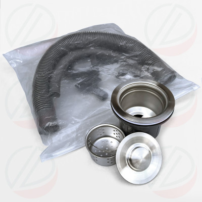 Combo Chậu Rửa Chén Bát Inox Có Chân Loại 1 Hố Có Bàn Dài 80cm Rộng 46cm Kèm Vòi Kazta Và Luxta - Gồm chậu, chân, vòi, đầy đủ xi phông