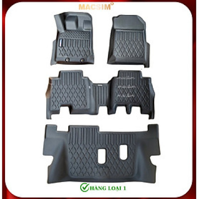 Thảm lót sàn xe ô tô Isuzu MUX 2022+(sd) Nhãn hiệu Macsim chất liệu nhựa TPE cao cấp màu đen
