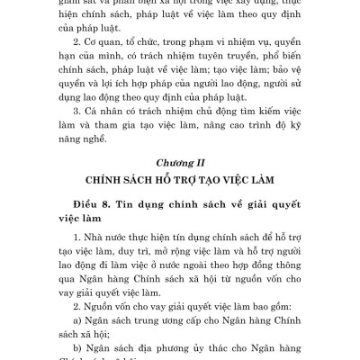Luật việc làm năm 2025 - bản in 2025