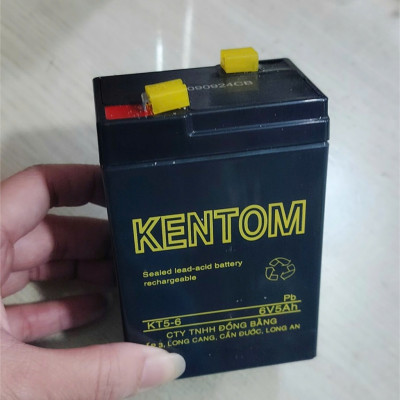 Bình ắc quy cho đèn sạc, xe đồ chơi trẻ em 6V 4.5AH