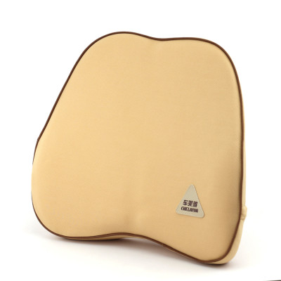 Tựa Lưng Ô Tô Cao Su Non Vải Nỉ CHELAIYA MS003 Màu Kem