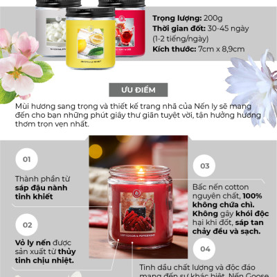 Nến ly Goose Creek (200g) - Marshmallows