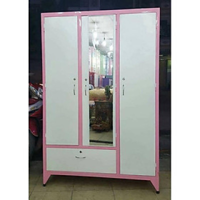 Tủ sắt tĩnh điện 3 cửa Đại Thành màu kem