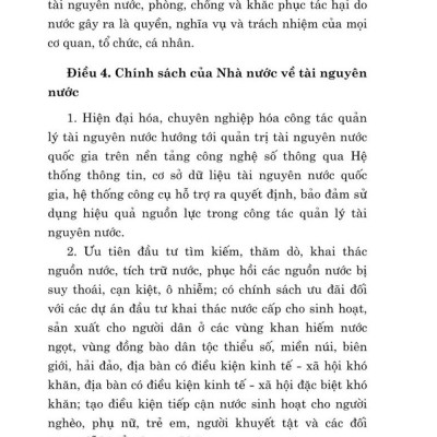 Luật tài nguyên nước ( bản in 2024)