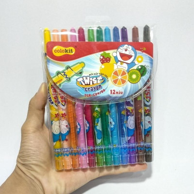 Bút Sáp Vặn Tcr-C04/Do (12 Màu)