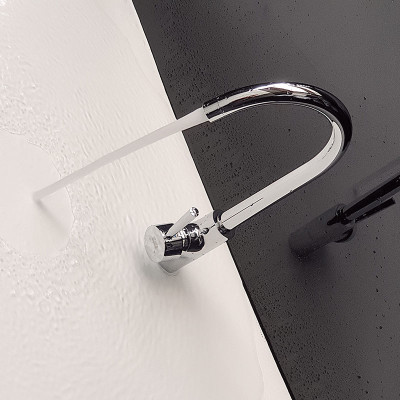 Vòi rửa  chén nóng lạnh Đồng mạ Chrome Eurolife EL-KM01 (Trắng bạc)