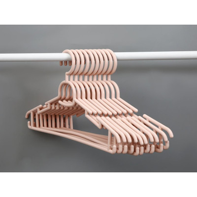 Set 10 cái Móc áo đầm vuông Hara 180 Bằng Nhựa Cao Cấp Inochi Nhật Bản (407 x 80 x 220 mm) - Giao Màu Ngẫu Nhiên