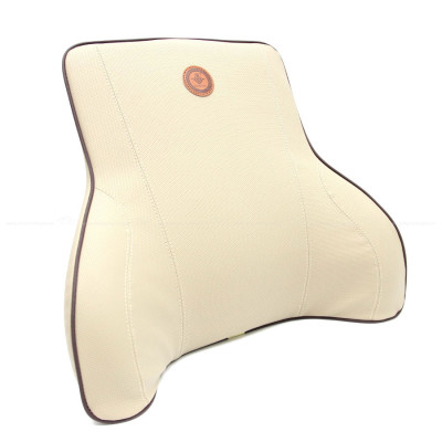 Tựa Lưng Ô Tô Cao Su Non Bọc Da CIND G003 Màu Kem