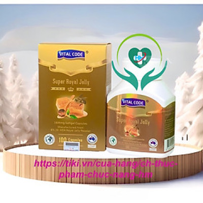 ￼Sữa Ong Chúa Vital code - Hộp 100 Viên-giúp tăng cường khả năng miễn dịch, chống lão hóa