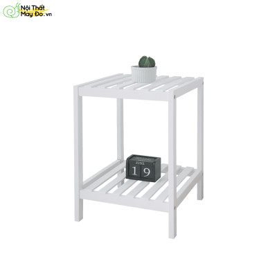 Kệ Đầu Giường Đa Năng - Shelf 2F - Thiết Kế Mặt Thanh Gỗ Hiện Đại - Lắp Ráp Dễ Dàng - Có 2 Màu Sắc Lựa Chọn