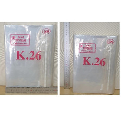 Xấp 10 Tờ Nylon Bao Sách (Kích Thước: 19cm x 26cm)