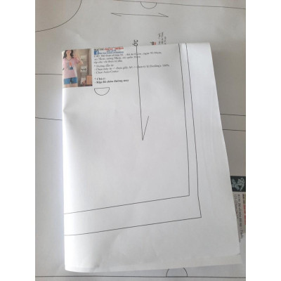 Rập giấy bộ thun cổ tim mã 1385 (BẢN VẼ)