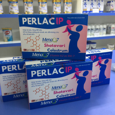 Cốm Lợi Sữa PERLAC IP - Giúp tăng tiết sữa mẹ, thông tắc sữa rất hiệu quả và bổ sung vitamin K2 từ MenaQ7
