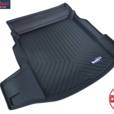 Thảm lót cốp xe ô tô Audi A8 2019-đến nay nhãn hiệu Macsim chất liệu TPV cao cấp màu đen (326)