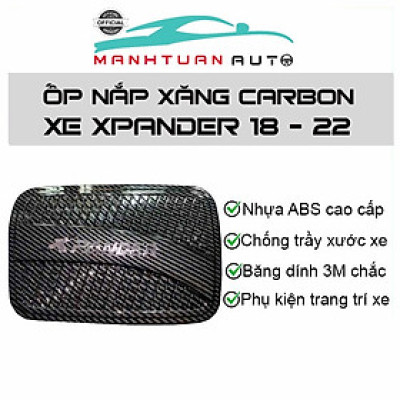 Ốp nắp xăng cacbon xe Xpander 2018- 2021 Vân carbon cao cấp