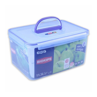 Hộp nhựa đựng thực phẩm Biokips Komax 11.5L có quai xách, nhựa chịu nhiệt cao, xuất xứ Hàn Quốc
