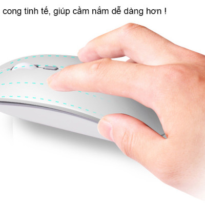 Chuột Bluetooth không dây loại xịn ADGX2 kết nối qua cổng USB không dây và Bluetooth đều được 2 trong 1 - Hàng nhập khẩu