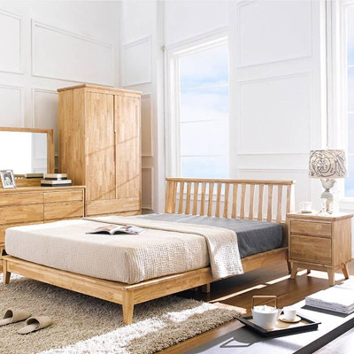 Tủ Đầu Giường 2 Ngăn Kéo NbNatural Gỗ Tự Nhiên Ibie BSK2NBNR (45 x 42 cm)