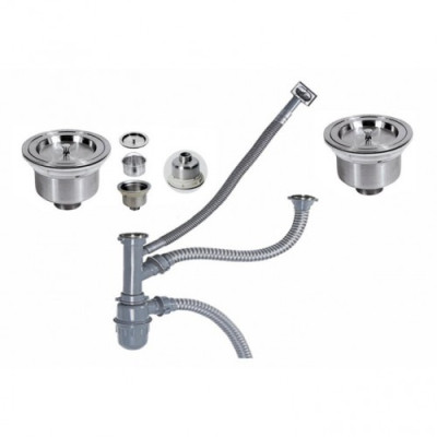 Chậu rửa chén bát Inox đúc nguyên khối 2 hộc