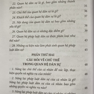 Các câu hỏi thường gặp trong lĩnh vực dân sự